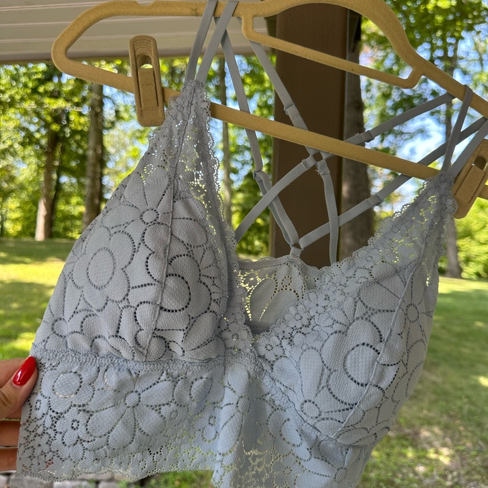 Aerie Lace Bralette in Light Blue